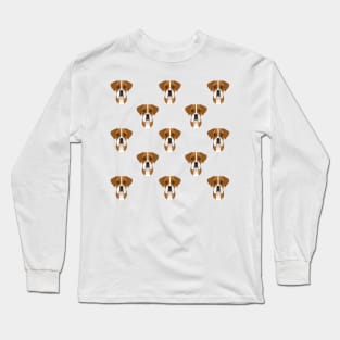 Boxer dog pattern Long Sleeve T-Shirt